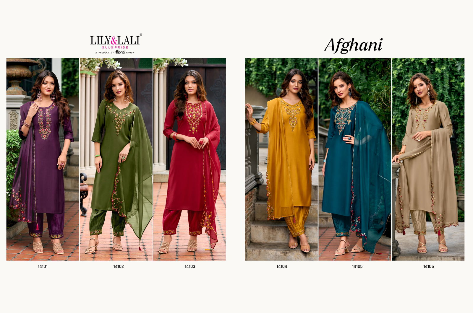 Afghani By Lily And Lali Designer Readymade Suits Catalog